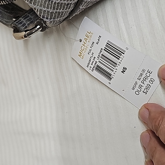 MICHAEL KORS FULTON SLATE SHOULDER BAG BFPM-12-356 - Picture 8 of 8